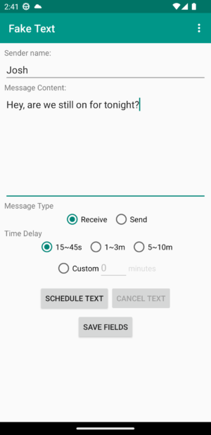 Fake Text Message Apk