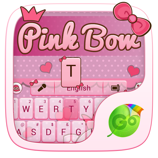 Pink Bow GO Keyboard Theme