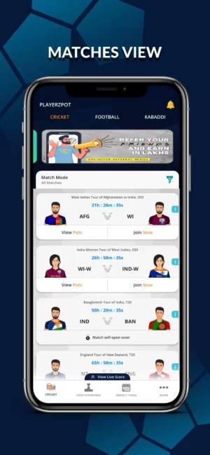 PlayerzPot Fantasy Sports pending